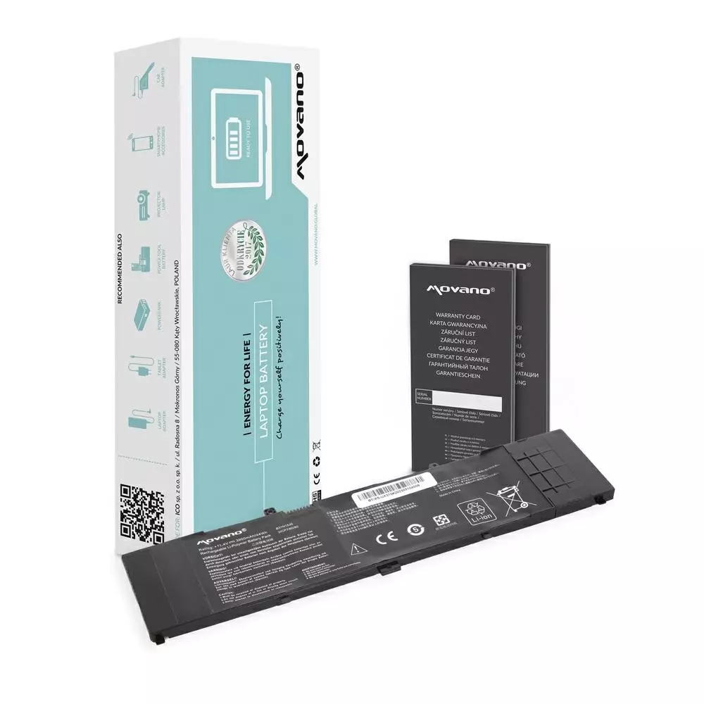 Bater&iacute;a compatible para port&aacute;til ASUS B31N1535 11.4V 3900mAh Movano