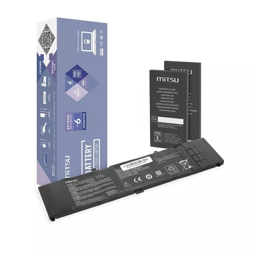 Bater&iacute;a compatible para port&aacute;til ASUS B31N1535 11.4V 3900mAh Mitsu