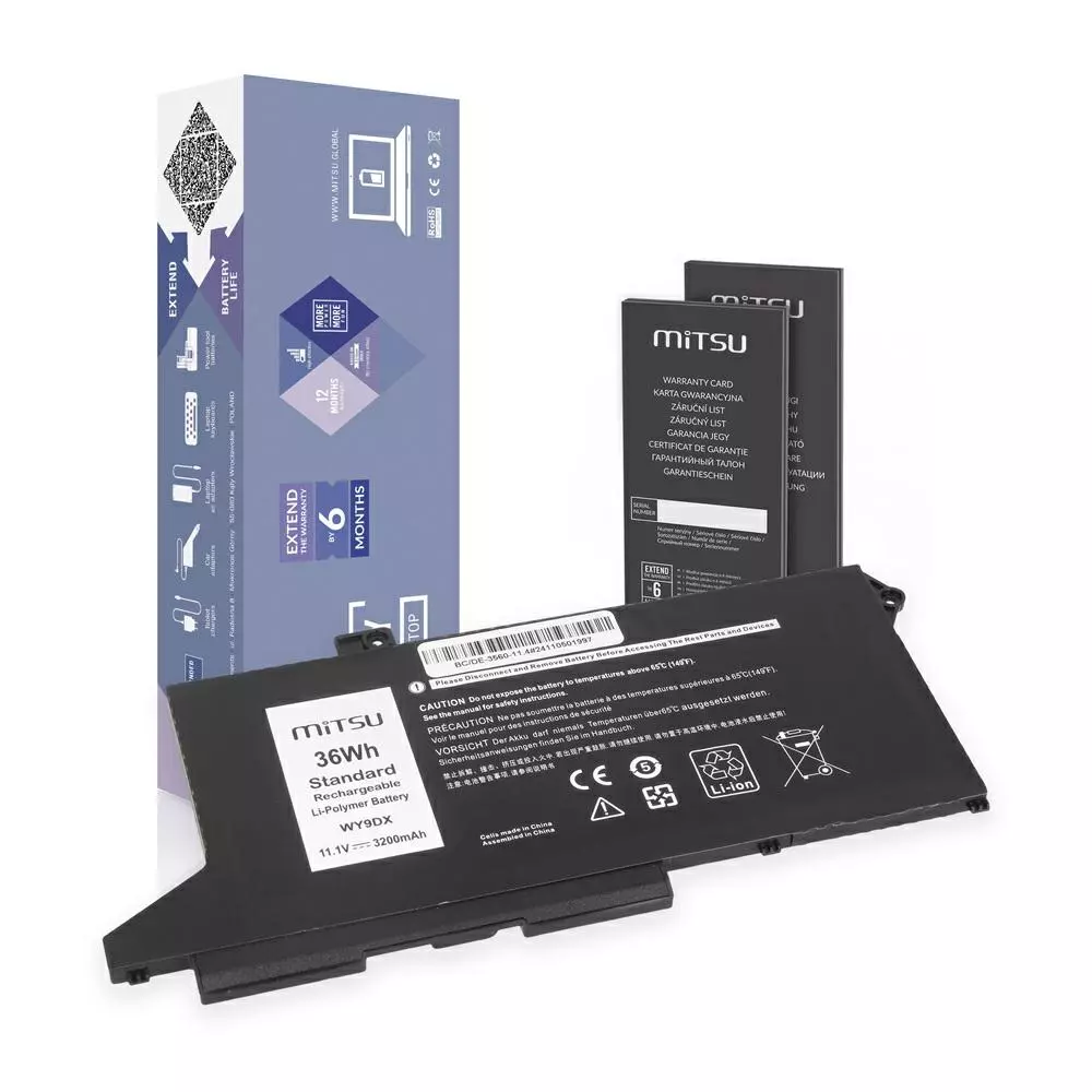 Bater&iacute;a compatible para port&aacute;til DELL Latitude 5420 11.1V 3200 mAh Mitsu