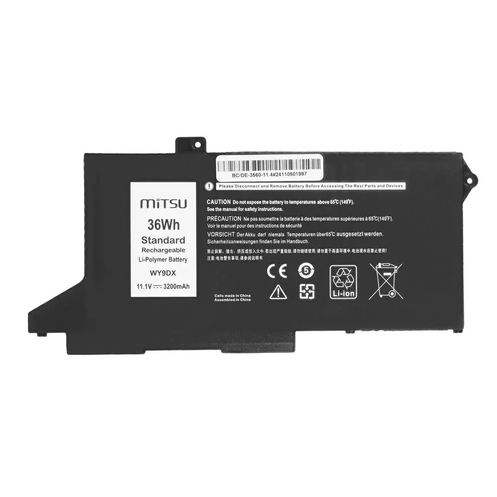 Bater&iacute;a compatible para port&aacute;til DELL Latitude 5420 11.1V 3200 mAh Mitsu