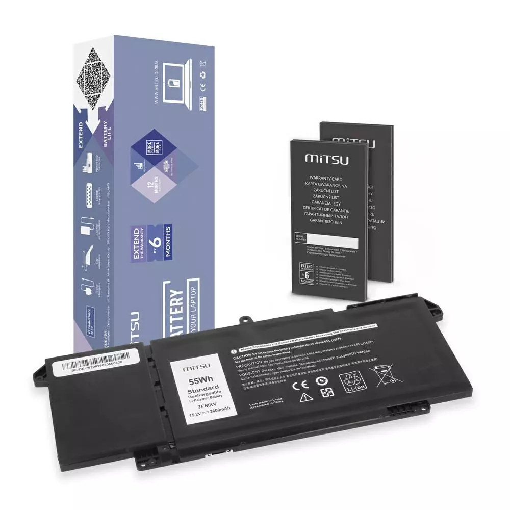 Bater&iacute;a compatible para port&aacute;til DELL Latitude 5320 15.2V 3600 mAh Mitsu