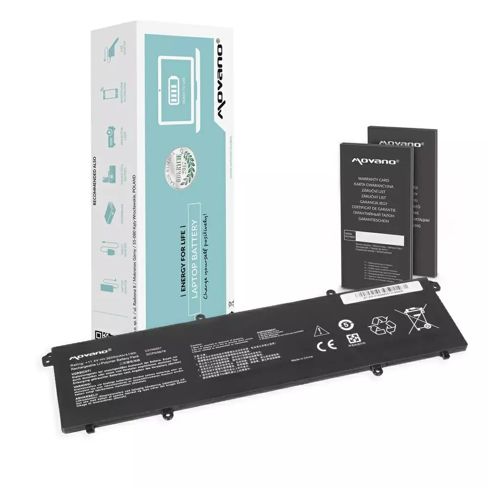 Bater&iacute;a compatible para port&aacute;til ASUS C31N2201 11.4V 3600mAh Movano