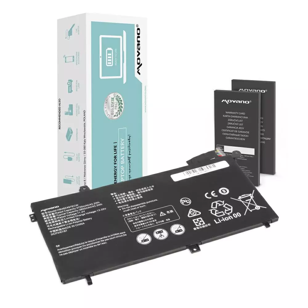 Bater&iacute;a compatible para port&aacute;til HUAWEI Matebook D 11.4V 3700 mAh Movano