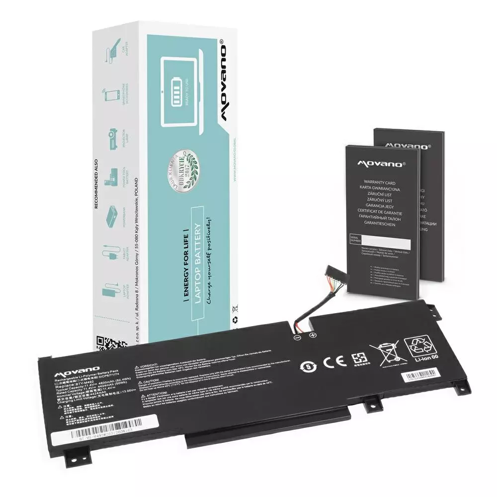Bater&iacute;a compatible para port&aacute;til MSI BTY-M492 11.4V 4600mAh V1 Movano