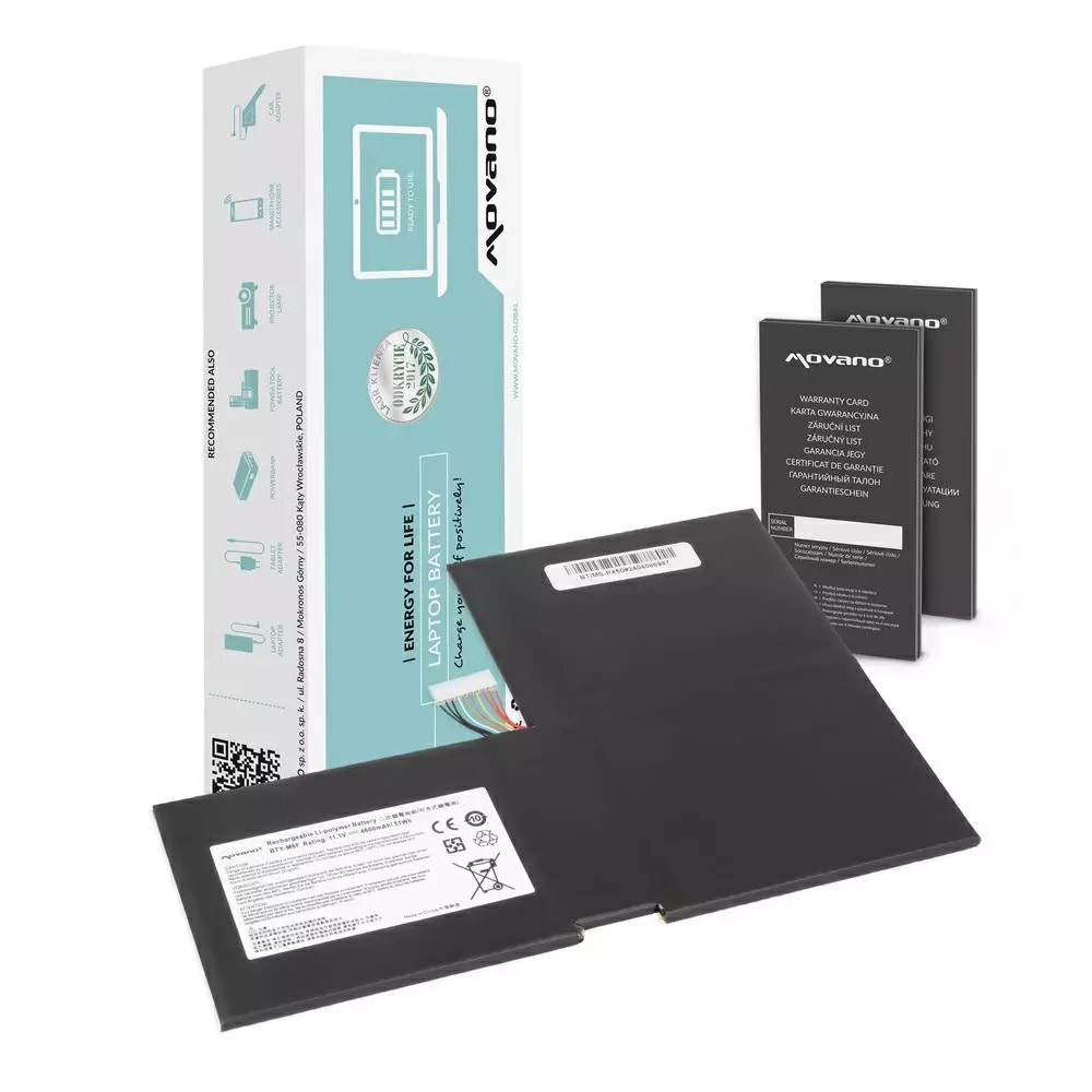 Bater&iacute;a compatible para port&aacute;til MSI BTY-M6F 11.4V 4600mAh Movano