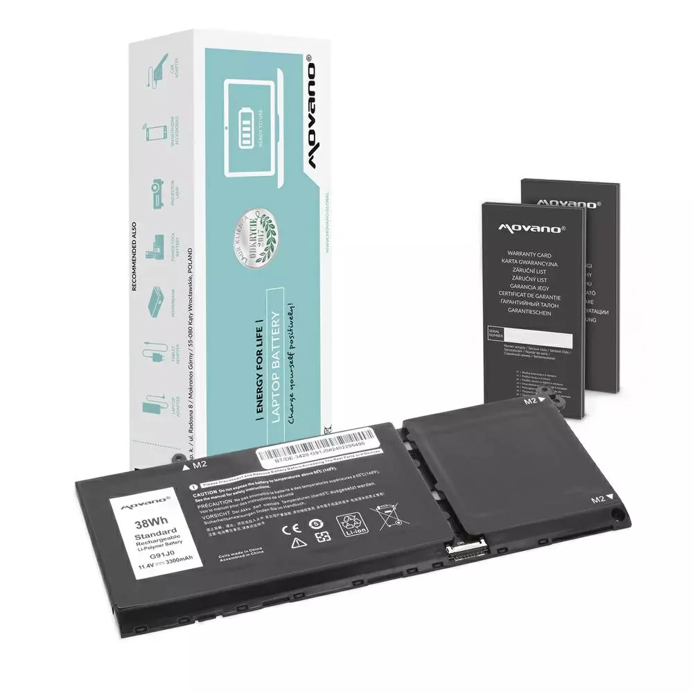Bater&iacute;a compatible para port&aacute;til DELL Inspiron 13 11.4V 3300mAh Movano