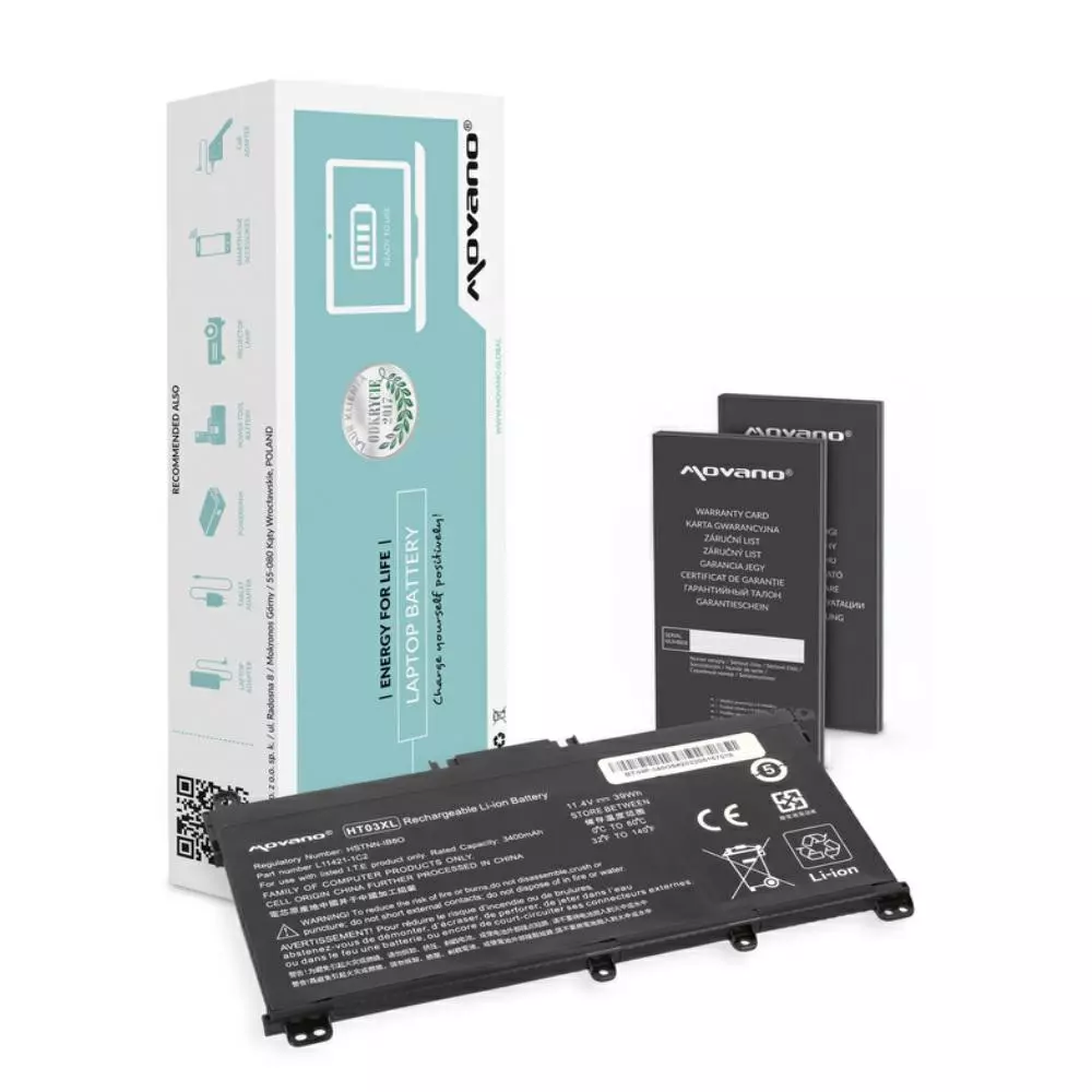 Bater&iacute;a compatible para port&aacute;til HP HT03XL 11.4V 3400MAH Movano