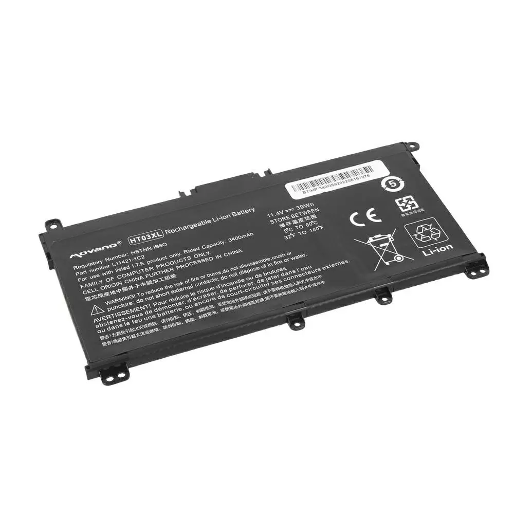 Bater&iacute;a compatible para port&aacute;til HP HT03XL 11.4V 3400MAH Movano