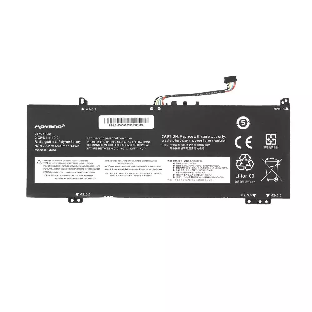 Bater&iacute;a compatible para port&aacute;til LENOVO Ideapad L17C4PB0 7.6v 5800 mAh Movano