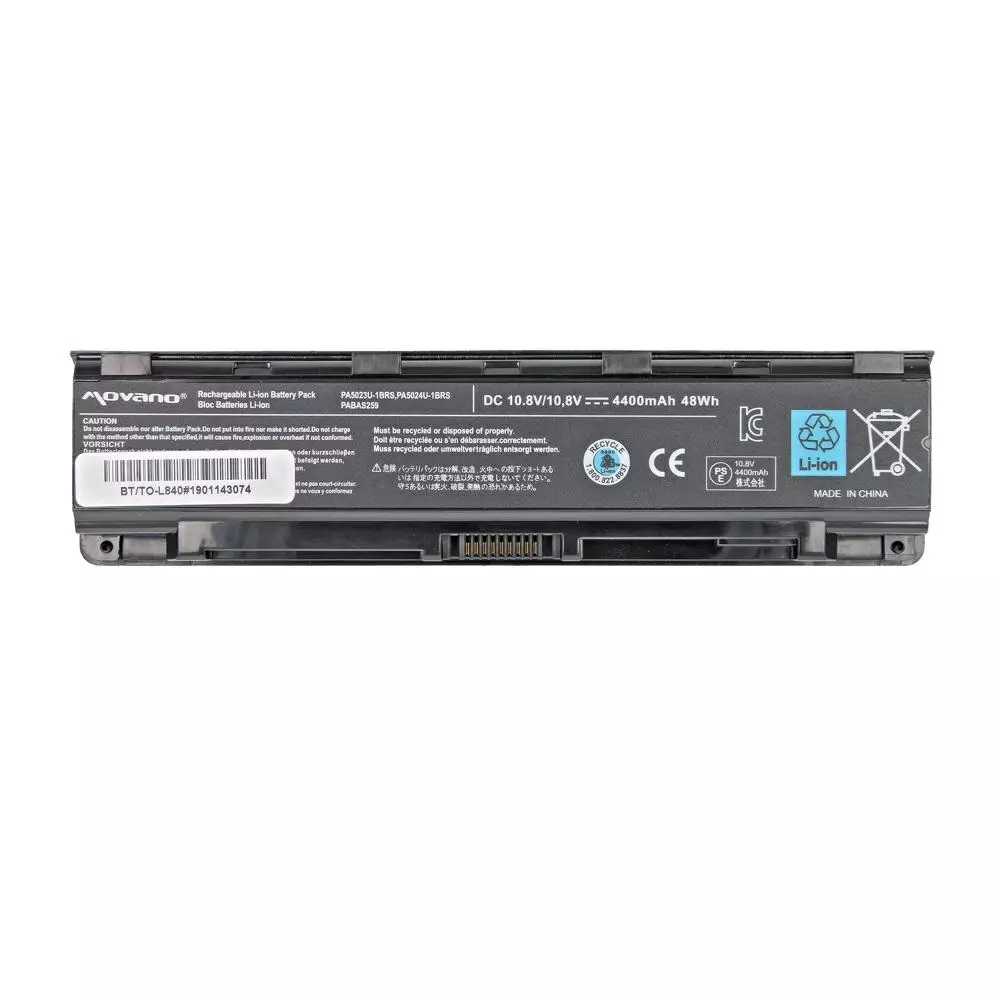 Bater&iacute;a compatible para port&aacute;til TOSHIBA PA5024U 10.8V 4400mAh Movano