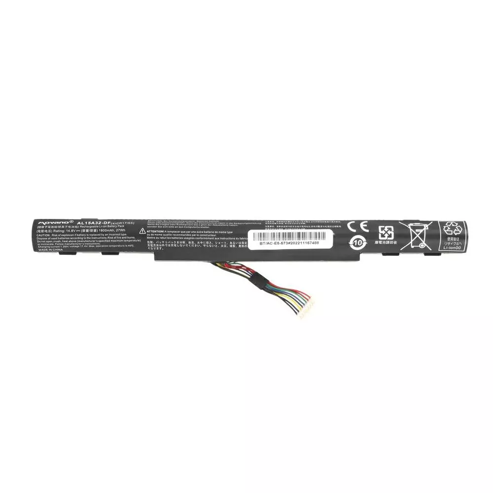 Bater&iacute;a compatible para port&aacute;til ACER AL15A32 14.8V 1800 mAh Movano