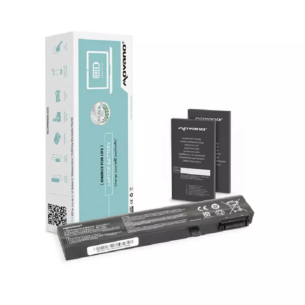 Bater&iacute;a compatible para port&aacute;til MSI BTY-M6H 10.8V 4400mAh Movano