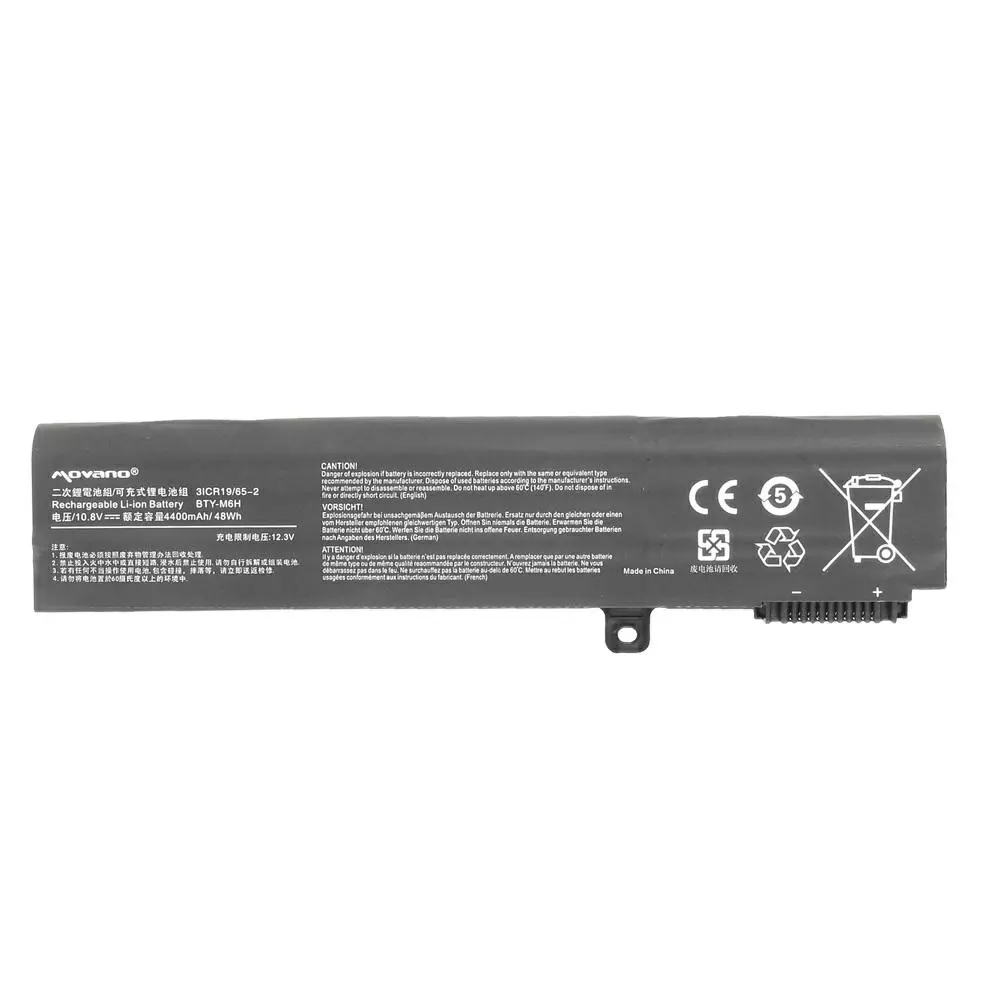 Bater&iacute;a compatible para port&aacute;til MSI BTY-M6H 10.8V 4400mAh Movano
