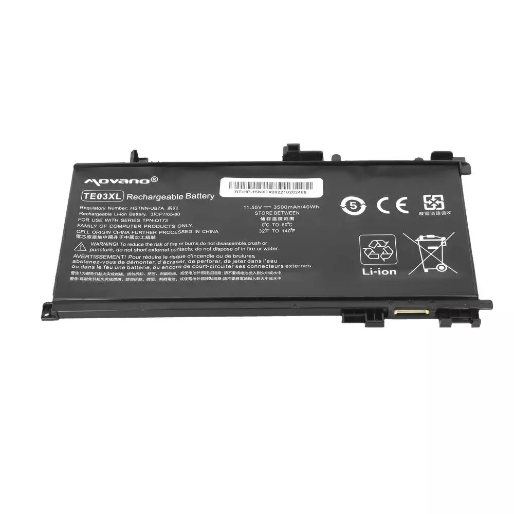 Bater&iacute;a compatible para port&aacute;til HP TE03XL 11.55V 3500 mAh Movano