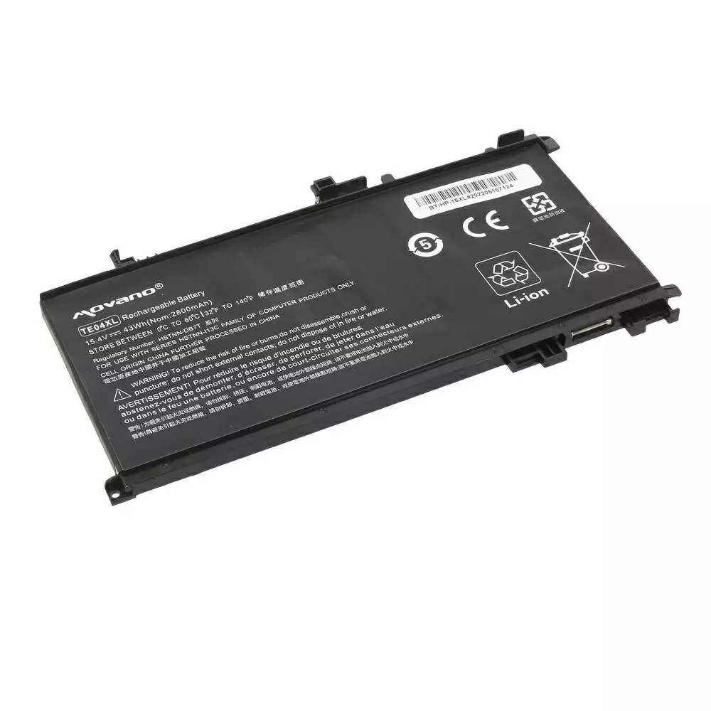 Bater&iacute;a compatible para port&aacute;til HP TE04XL 15.4V 2800 mAh Movano