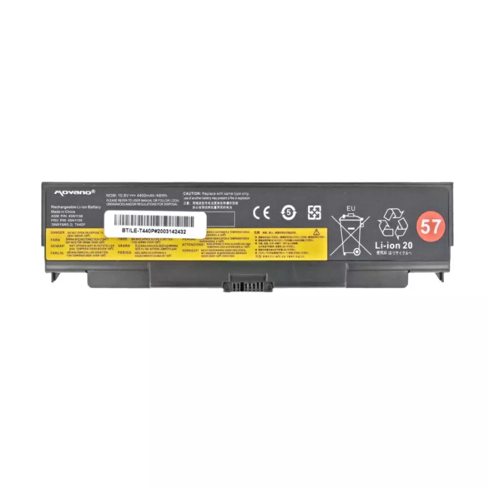 Bater&iacute;a compatible para port&aacute;til LENOVO T440P 10.8v 4400 mAh Movano