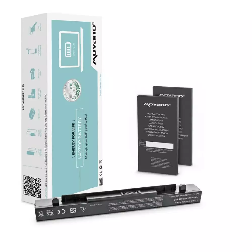Bater&iacute;a compatible para port&aacute;til ASUS A41-X550 14.4V 4400 mAh Movano