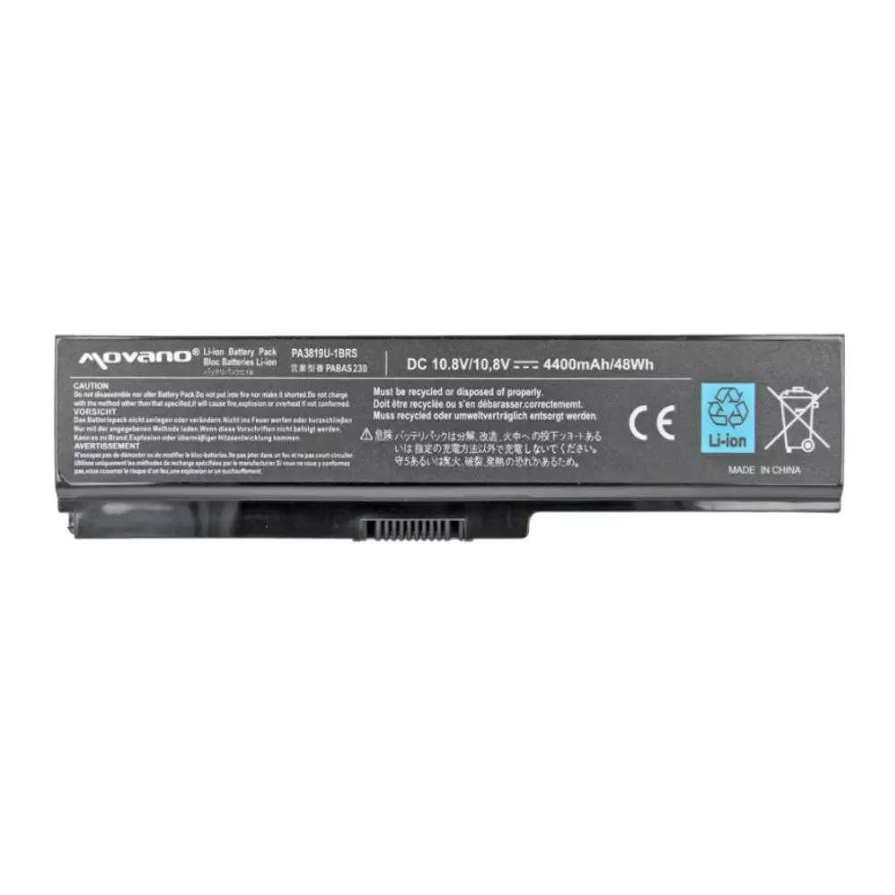 Bater&iacute;a compatible para port&aacute;til TOSHIBA PA3817U 10.8V 4400 mAh Movano
