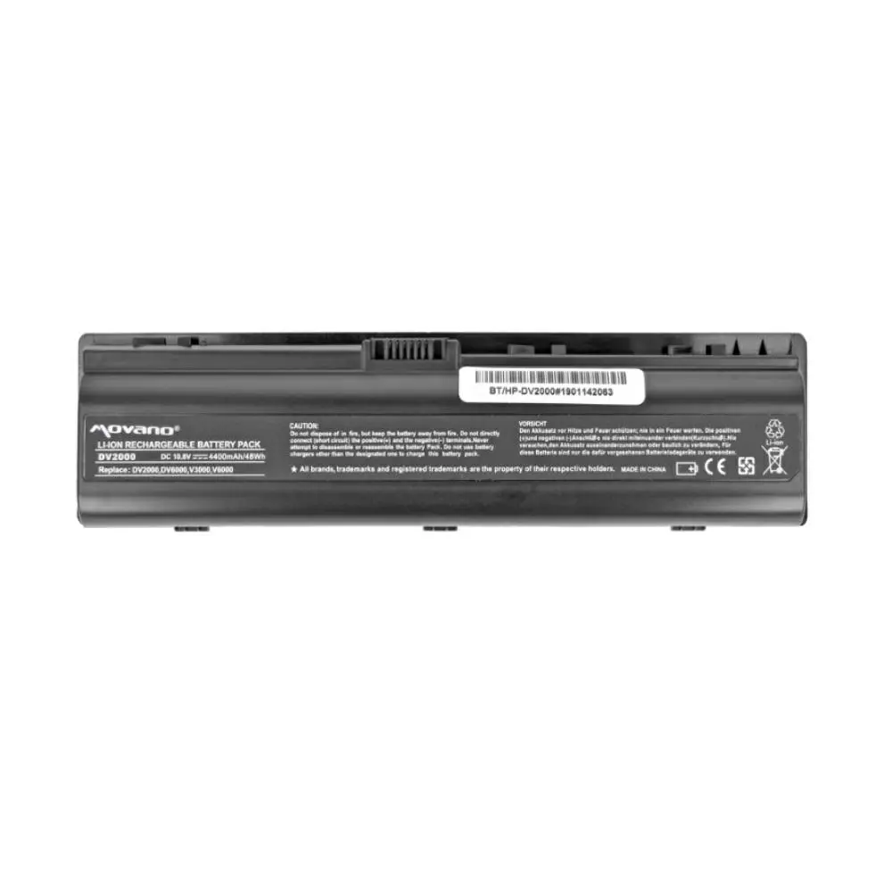 Bater&iacute;a compatible para port&aacute;til HP DV2000 / DV6000 10.8V 4400 mAh Movano