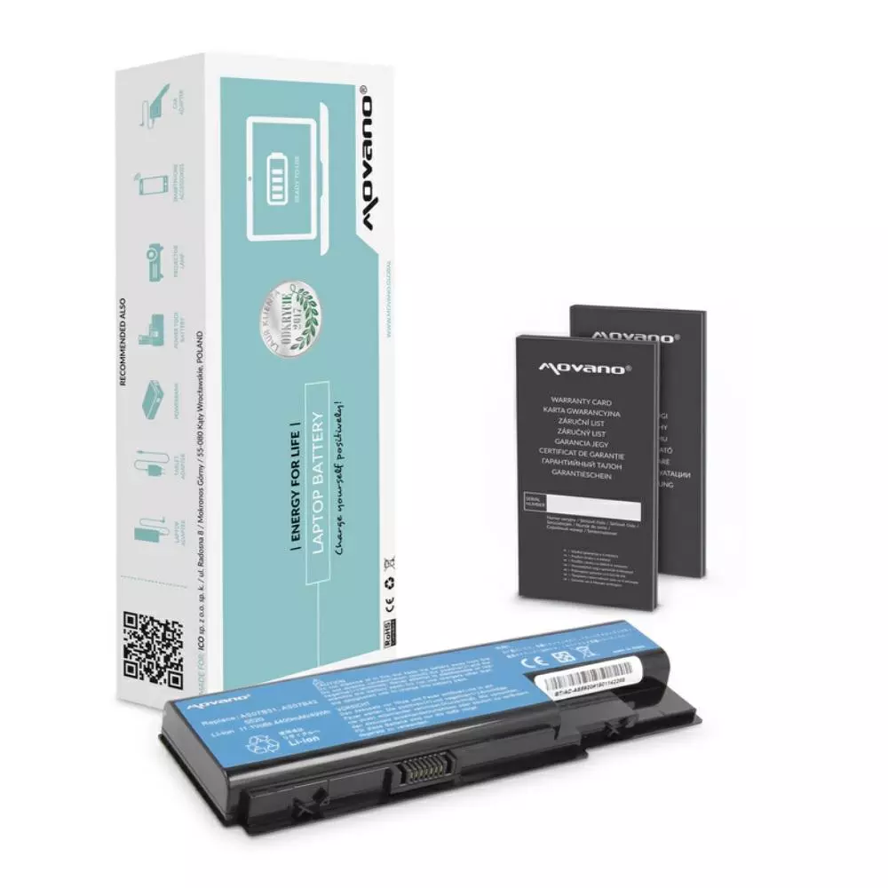Bater&iacute;a compatible para port&aacute;til ACER AS07B31 11.1V 4400mAh Movano