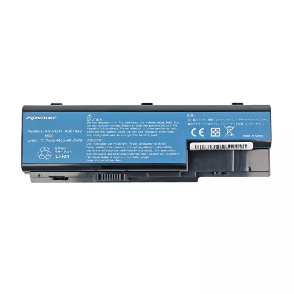 Bater&iacute;a compatible para port&aacute;til ACER AS07B31 11.1V 4400mAh Movano