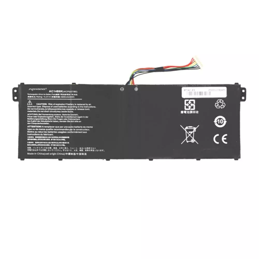 Bater&iacute;a compatible para port&aacute;til ACER AC14B8K 15.2V 3600mAh Movano