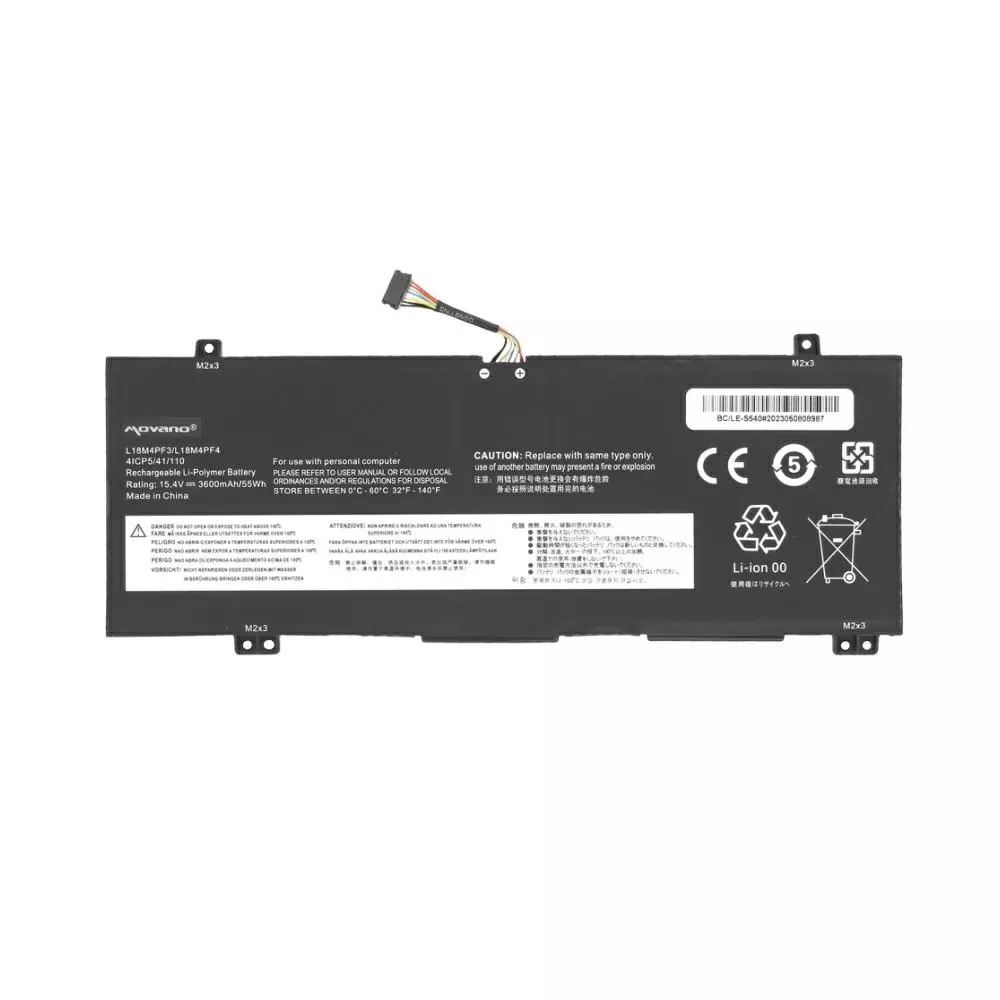 Bater&iacute;a compatible para port&aacute;til LENOVO L18C4PF3 15.4V 3200mAh Movano