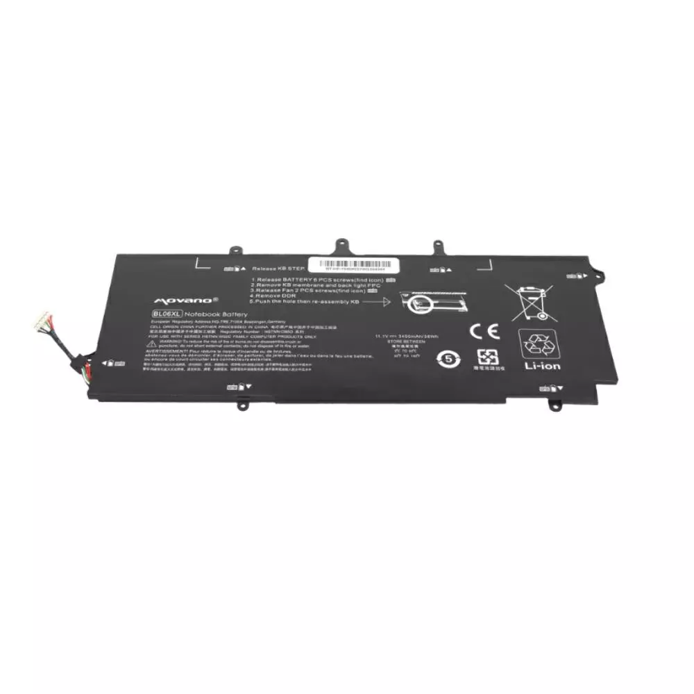 Bater&iacute;a compatible para port&aacute;til HP BL06XL 11.1V 3400mAh Movano
