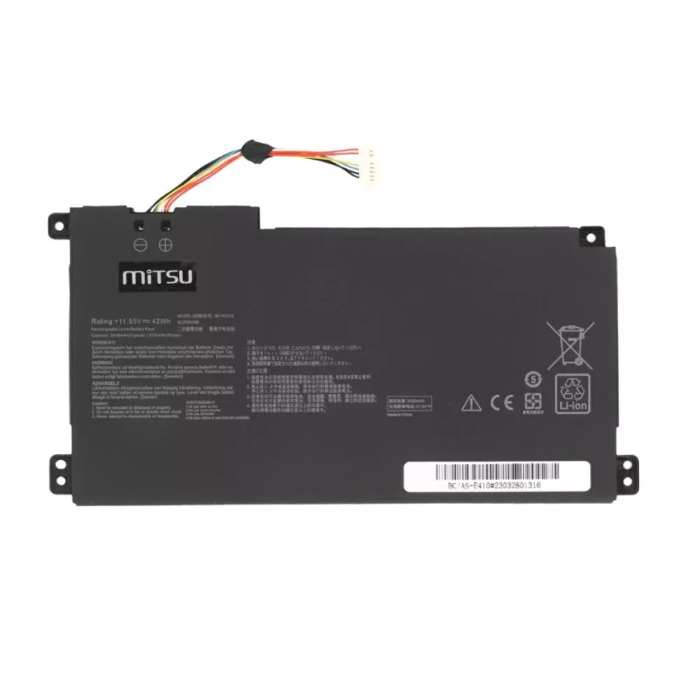 Bater&iacute;a compatible para port&aacute;til ASUS B31N1912 11.55V 3550mAh Mitsu