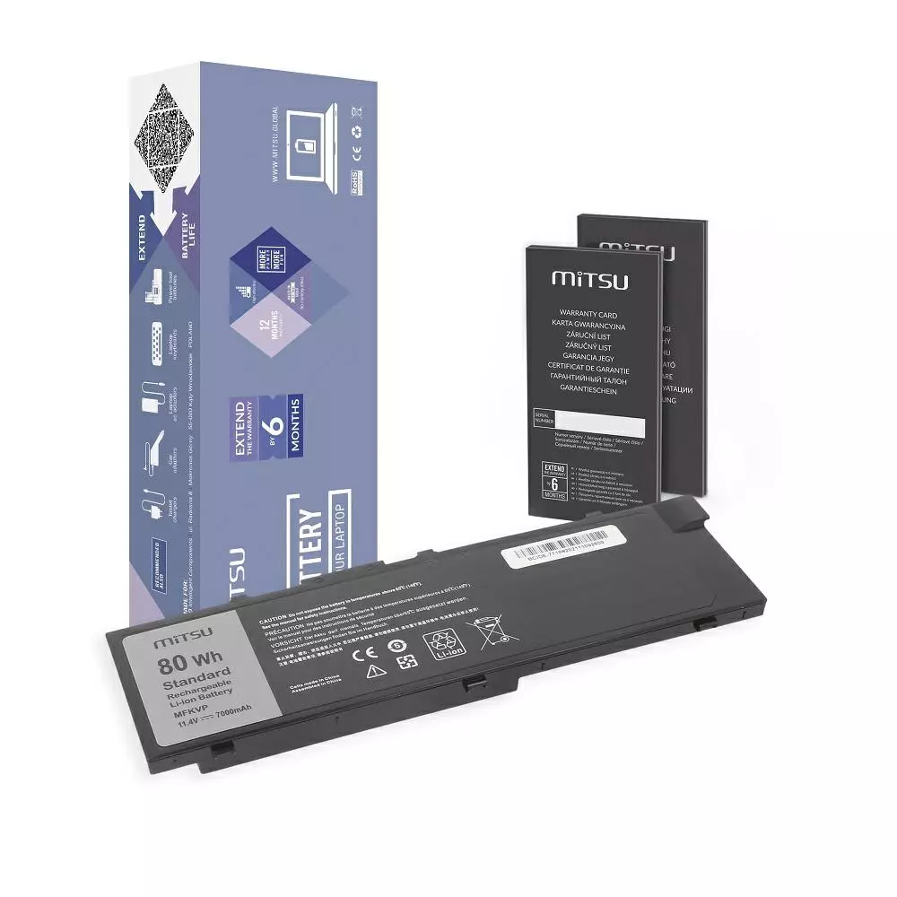 Bater&iacute;a compatible para port&aacute;til DELL Precision 15 11.4V 7000mAh Mitsu