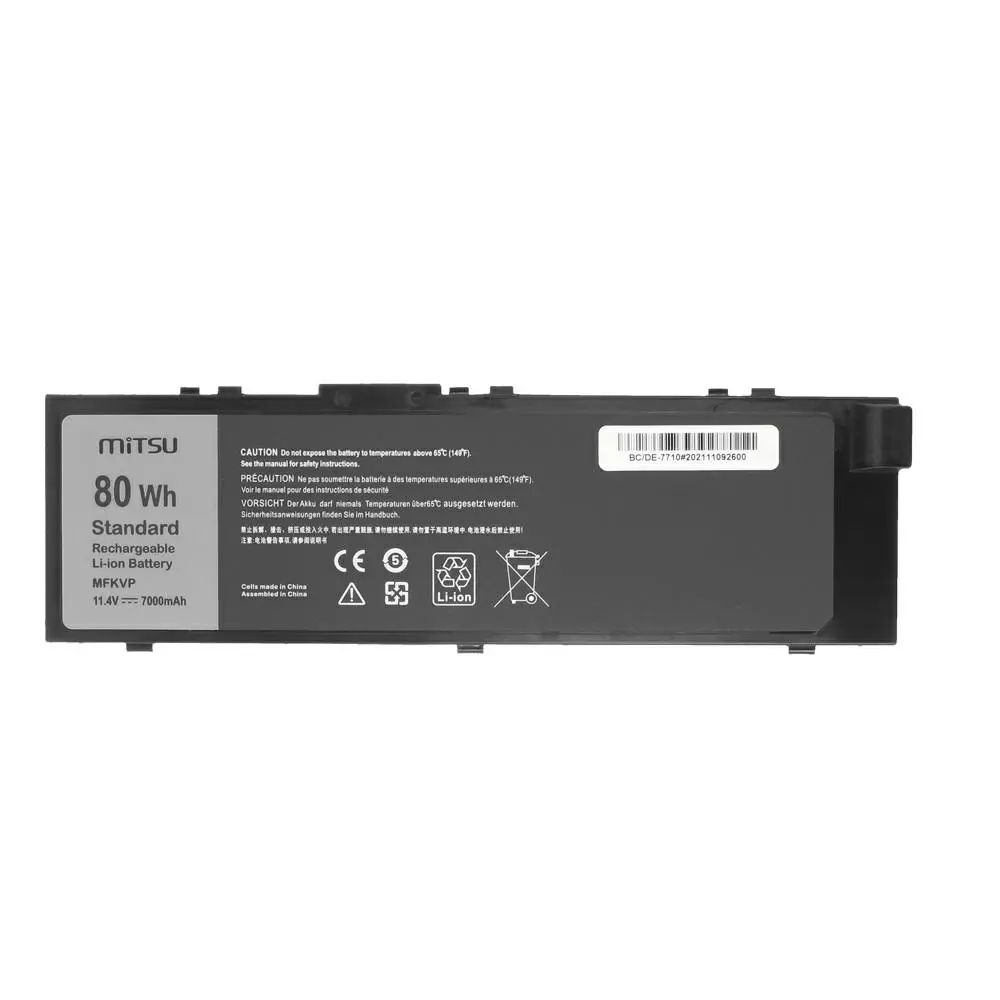 Bater&iacute;a compatible para port&aacute;til DELL Precision 15 11.4V 7000mAh Mitsu
