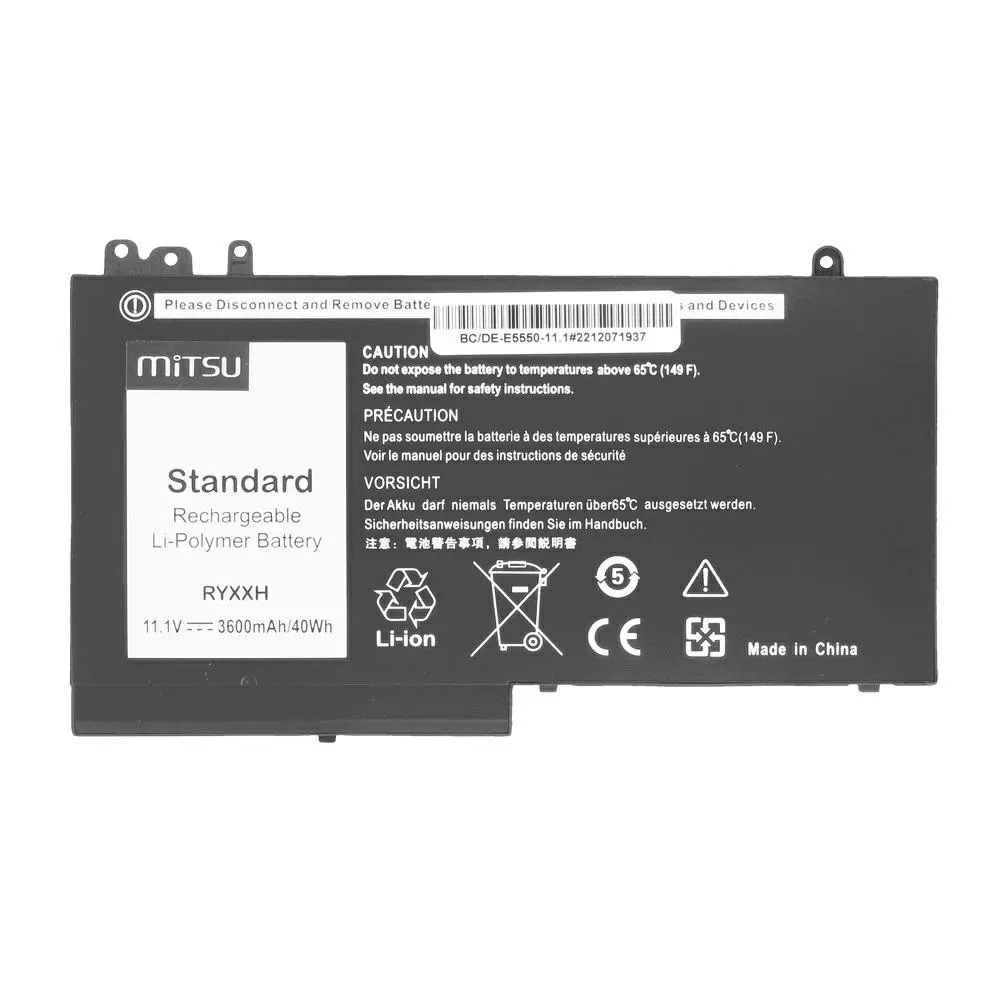 Bater&iacute;a compatible para port&aacute;til DELL E5450 11.1V 3600mAh Mitsu