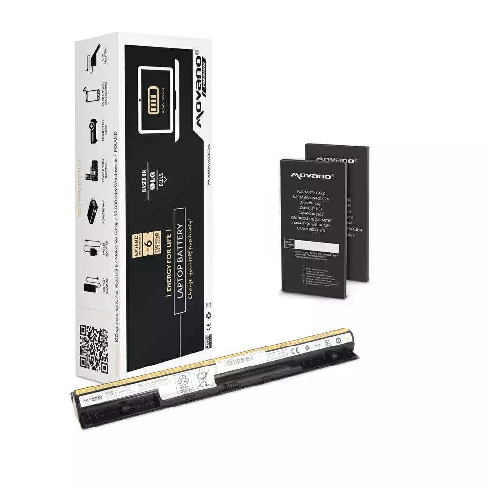 Bater&iacute;a compatible para port&aacute;til LENOVO L12L4A02 14.4V 3200mAh Movano Premium