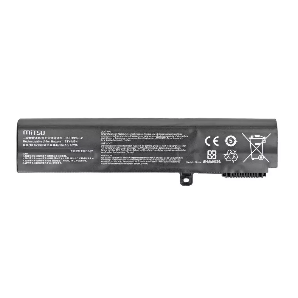 Bater&iacute;a compatible para port&aacute;til MSI BTY-M6H 10.8V 4400mAh Mitsu