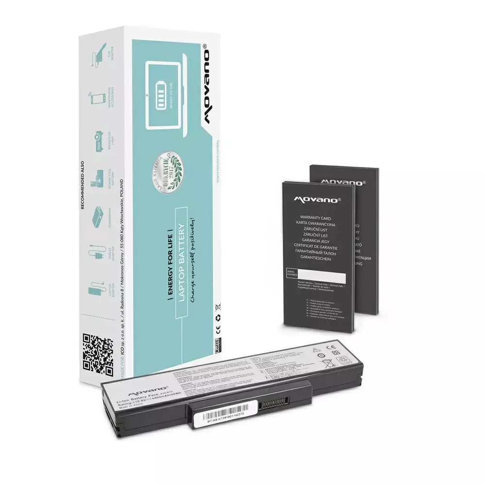 Bater&iacute;a compatible para port&aacute;til ASUS A32-K72 10.8V 4400mAh Movano