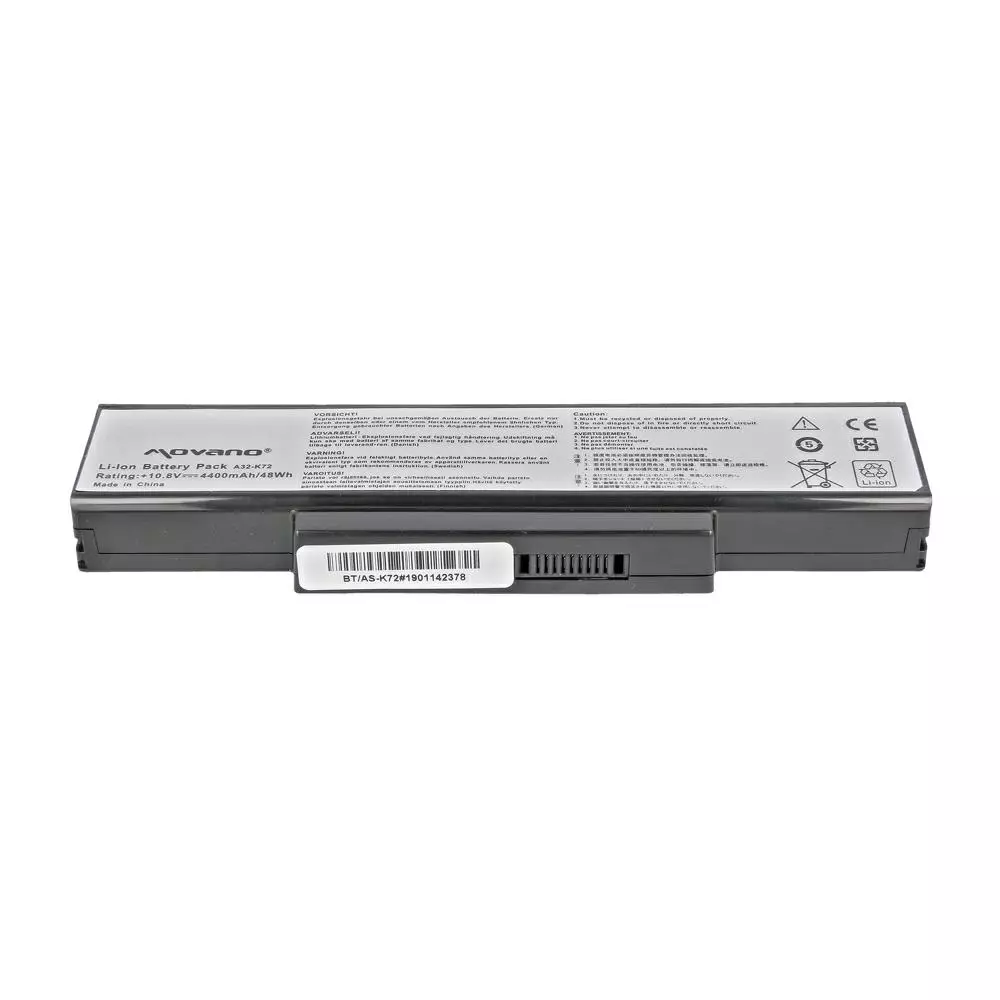 Bater&iacute;a compatible para port&aacute;til ASUS A32-K72 10.8V 4400mAh Movano