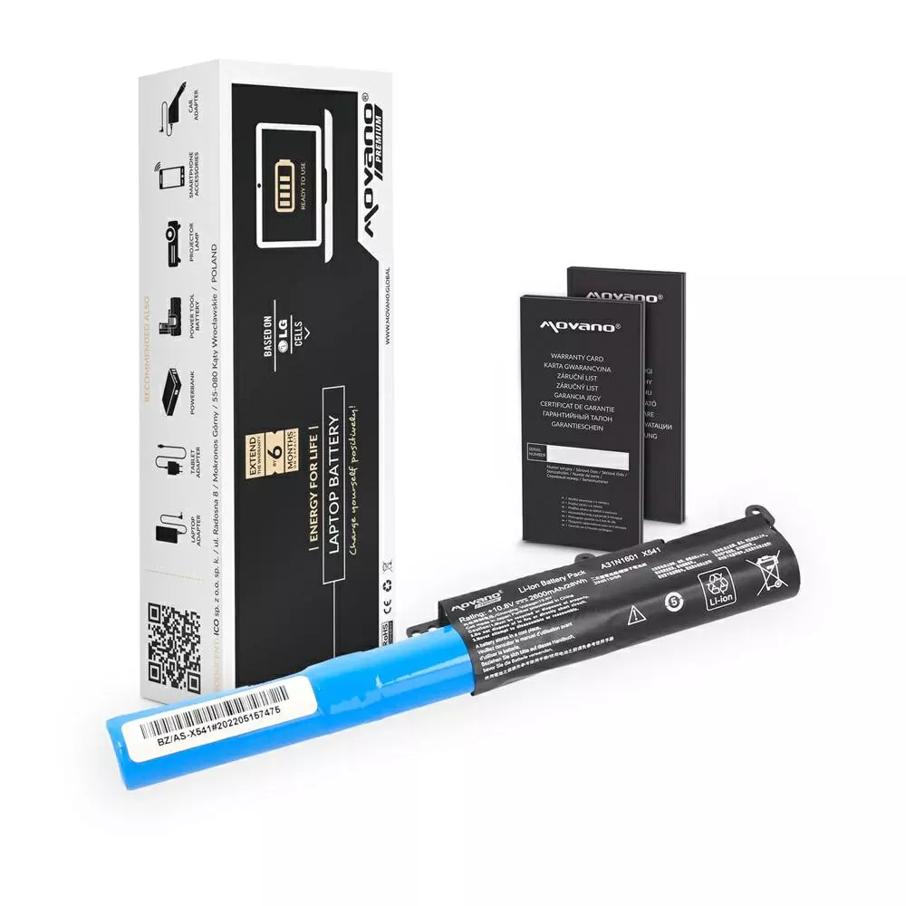 Bater&iacute;a compatible para port&aacute;til ASUS A31N1601 10.8V 3200mAh Movano Premium