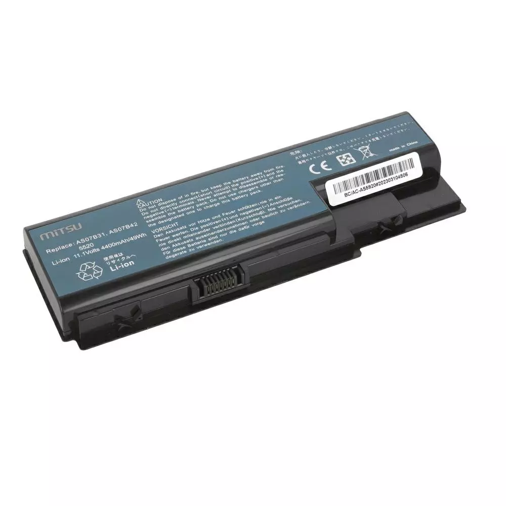 Bater&iacute;a compatible para port&aacute;til ACER AS07B31 11.1V 4400mAh Mitsu