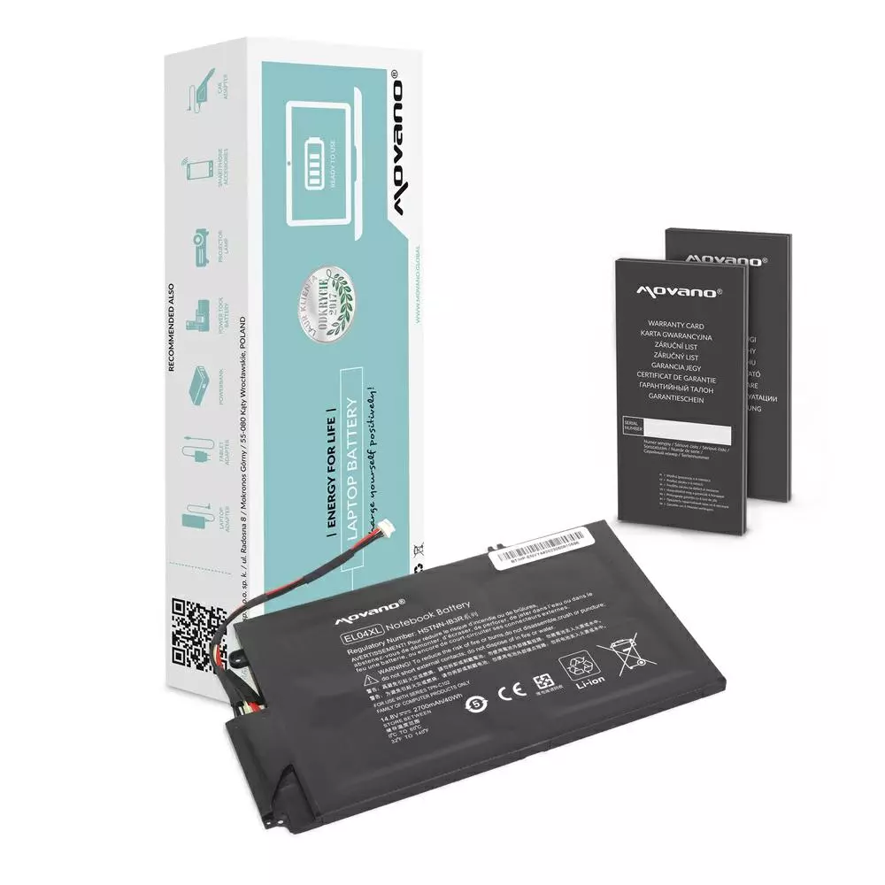 Bater&iacute;a compatible para port&aacute;til HP EL04XL 14.8V 2700mAh Movano