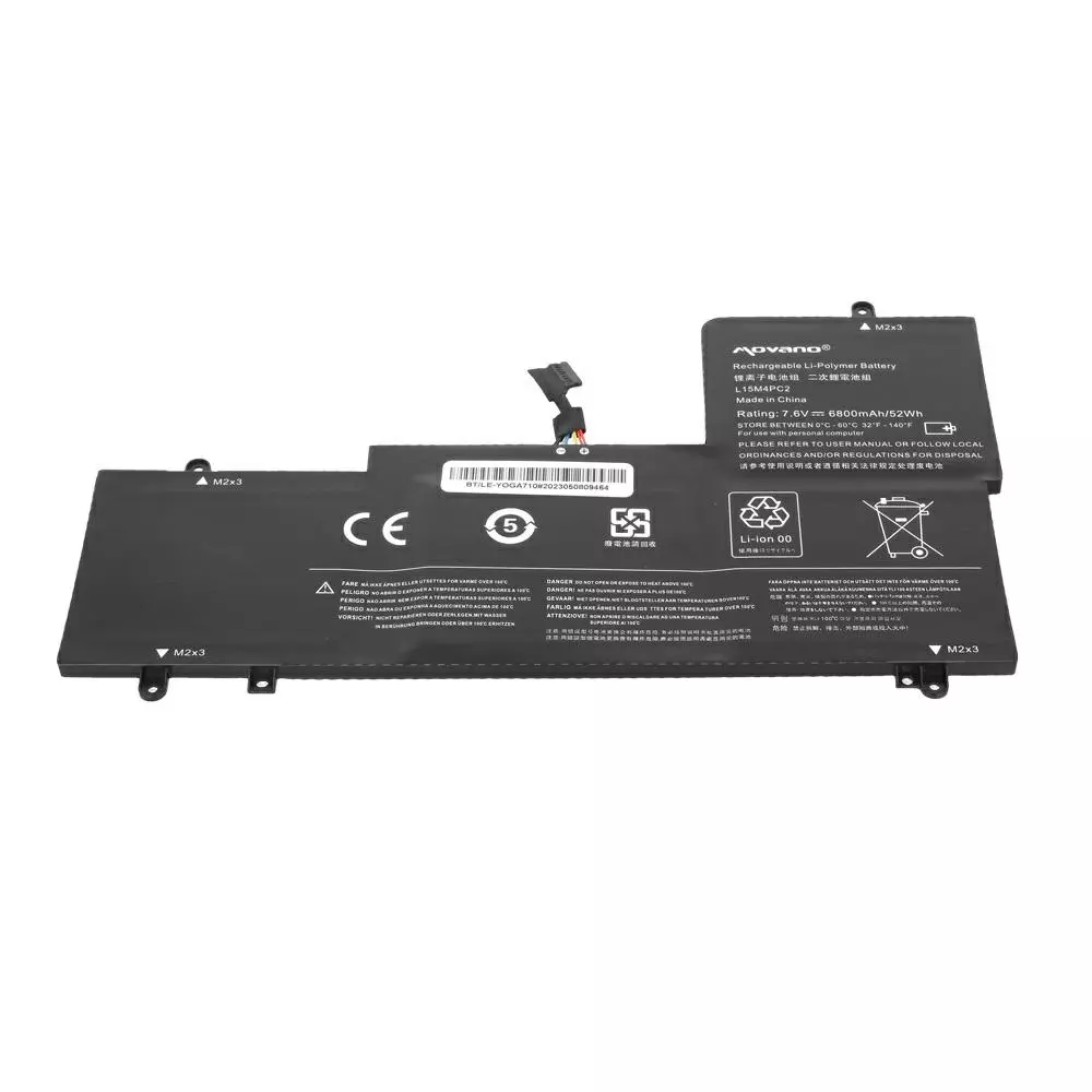 Bater&iacute;a compatible para port&aacute;til LENOVO L15L4PC2 7.6V 6800mAh Movano