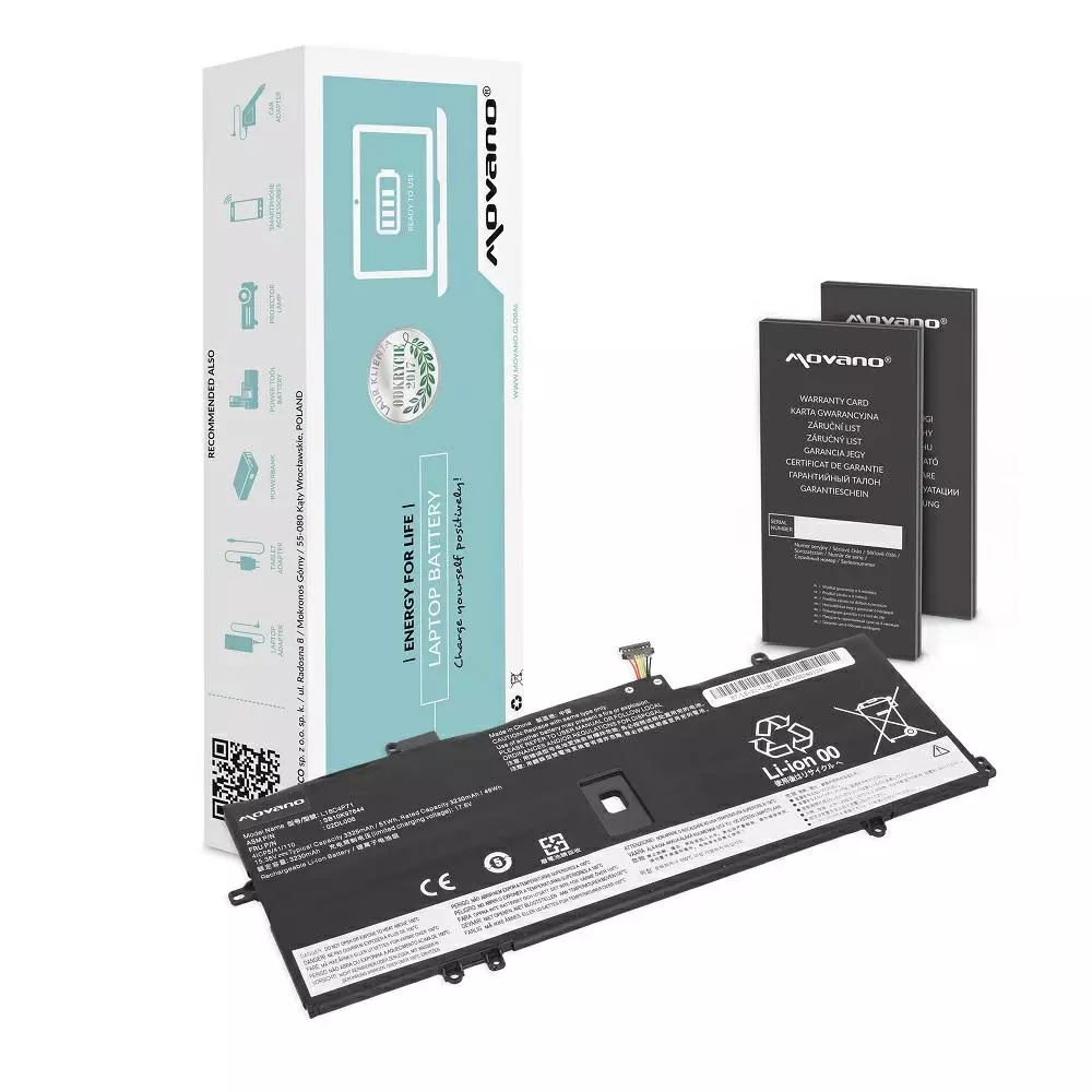 Bater&iacute;a compatible para port&aacute;til LENOVO L18L4P71 15.36V 3325mAh Movano