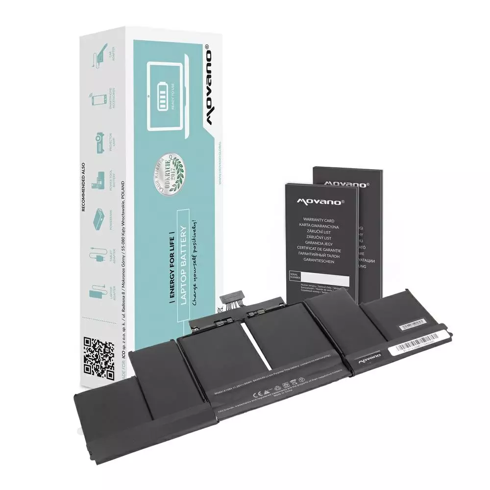 Bater&iacute;a compatible para port&aacute;til APPLE A1398 11.26V 8430mAh Movano
