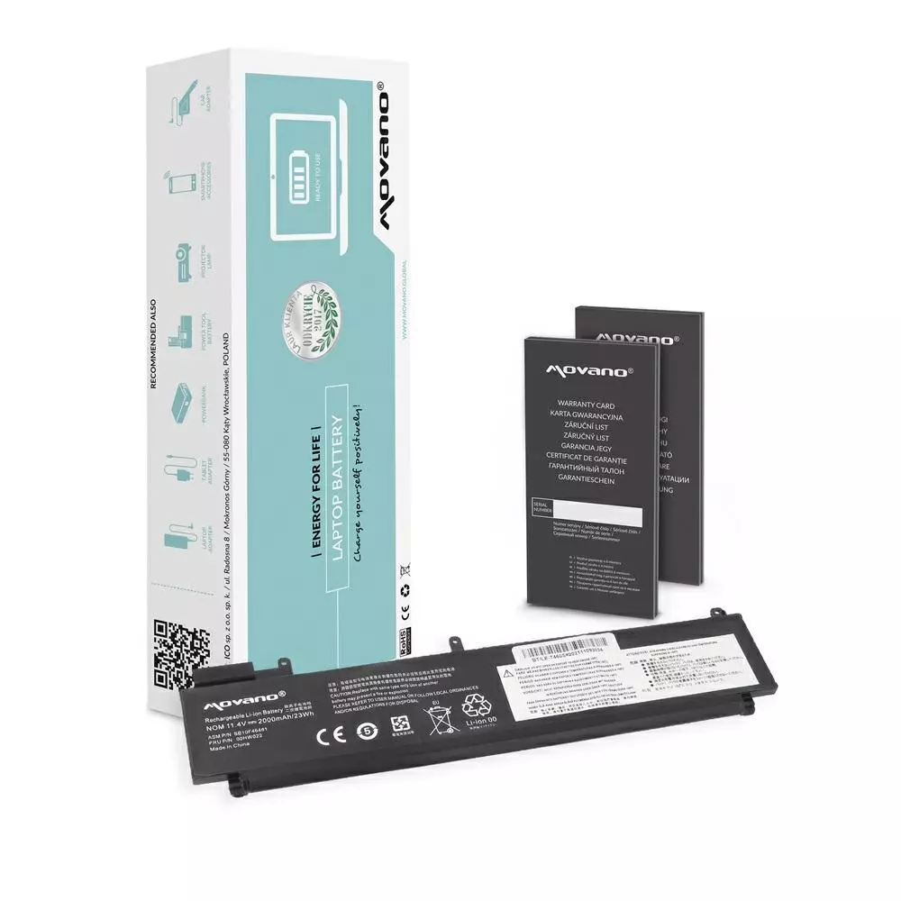 Bater&iacute;a compatible para port&aacute;til LENOVO T460S / T470S 11.4v 2000 mAh Movano