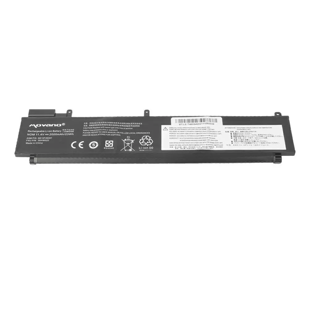 Bater&iacute;a compatible para port&aacute;til LENOVO T460S / T470S 11.4v 2000 mAh Movano