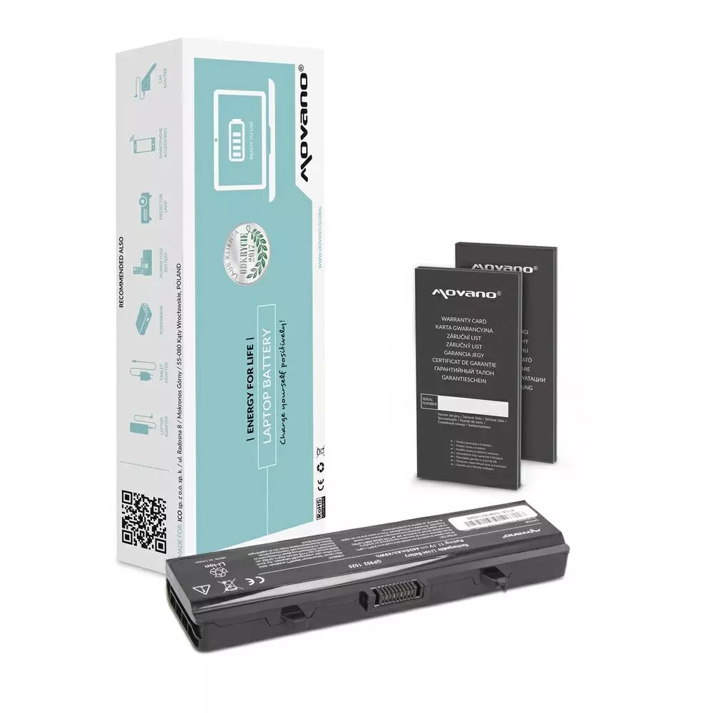 Bater&iacute;a compatible para port&aacute;til DELL Inspiron 1525 11.1V 4400mAh Movano