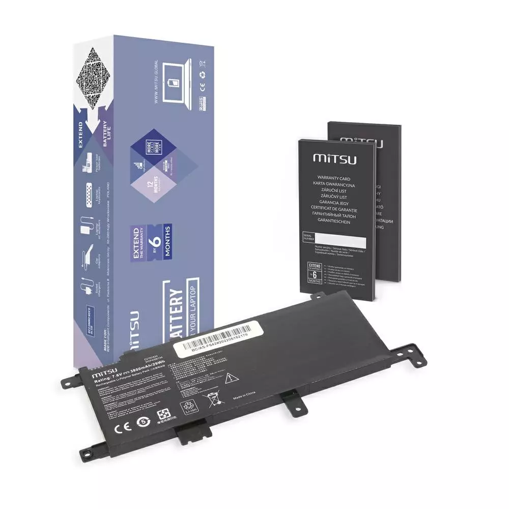 Bater&iacute;a compatible para port&aacute;til ASUS C21N1634 7.6V 3800mAh Mitsu