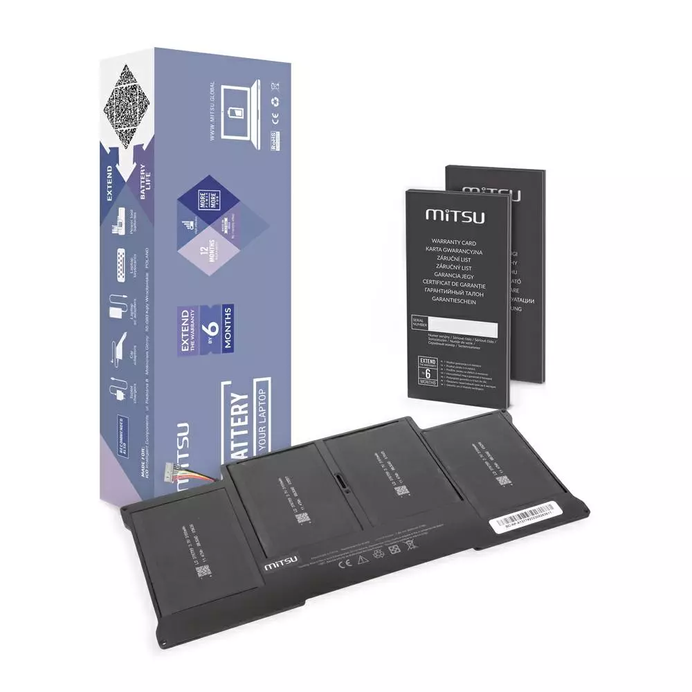 Bater&iacute;a compatible para port&aacute;til APPLE A1377 7.6V 6200mAh 47Wh Mitsu