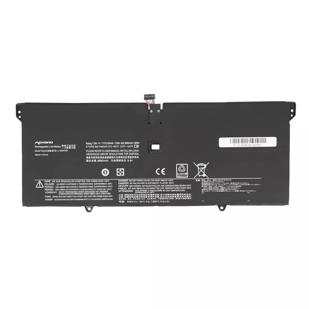 Bater&iacute;a compatible para port&aacute;til LENOVO L16C4P61 7.68V 9120 mAh Movano