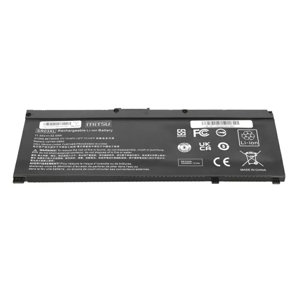 Bater&iacute;a compatible para port&aacute;til HP SR03XL 11.55V 4545mAh Mitsu