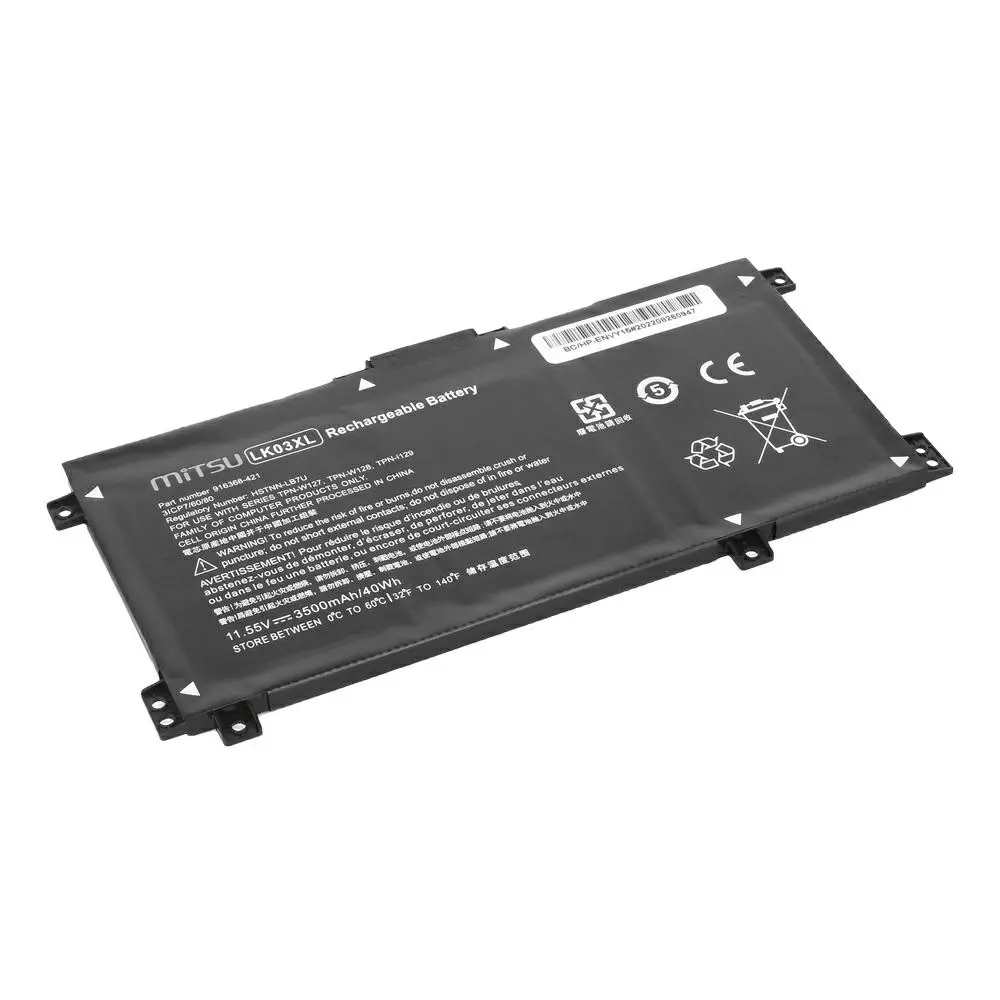 Bater&iacute;a compatible para port&aacute;til HP LK03XL 11.55V 3500mAh Mitsu